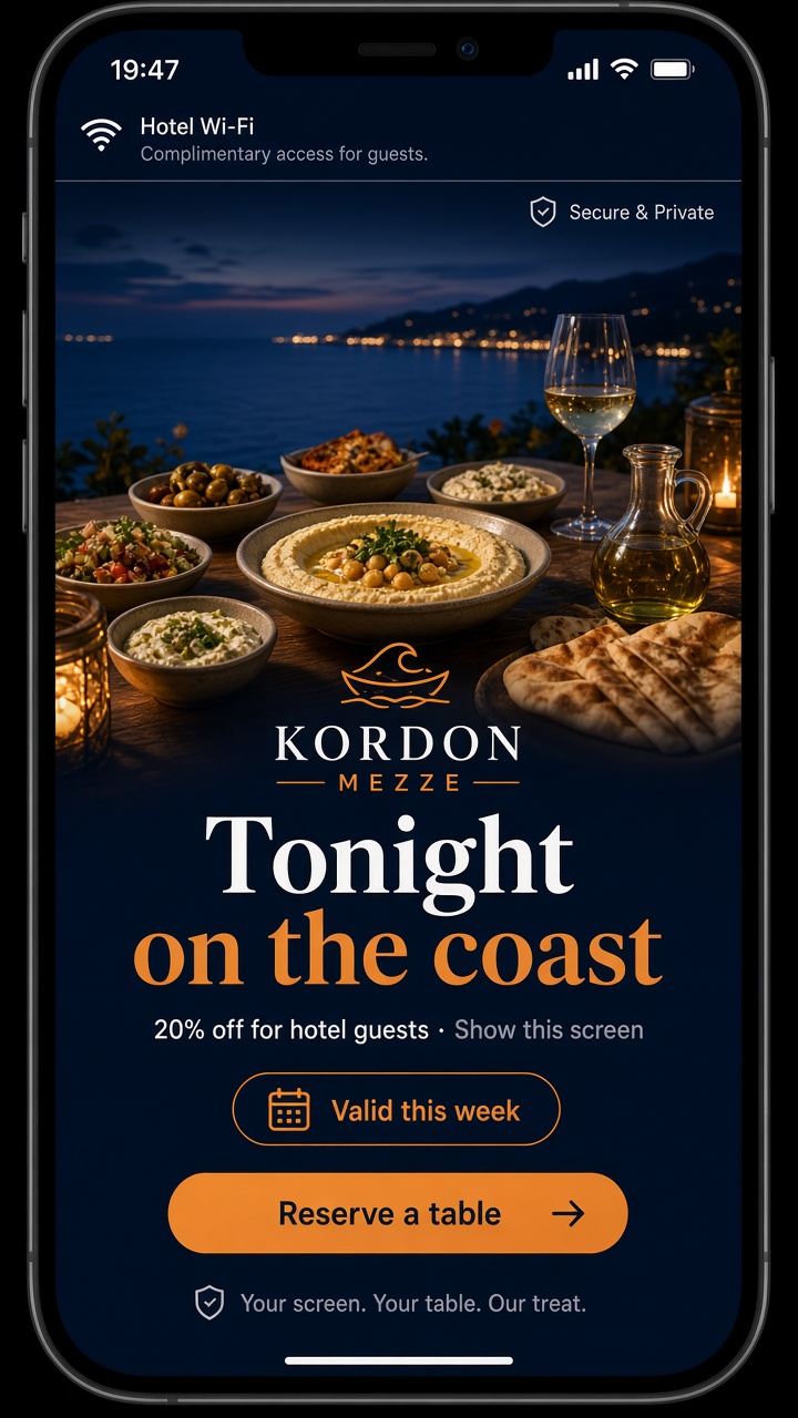 Kordon Mezze kampanya slotu örneği