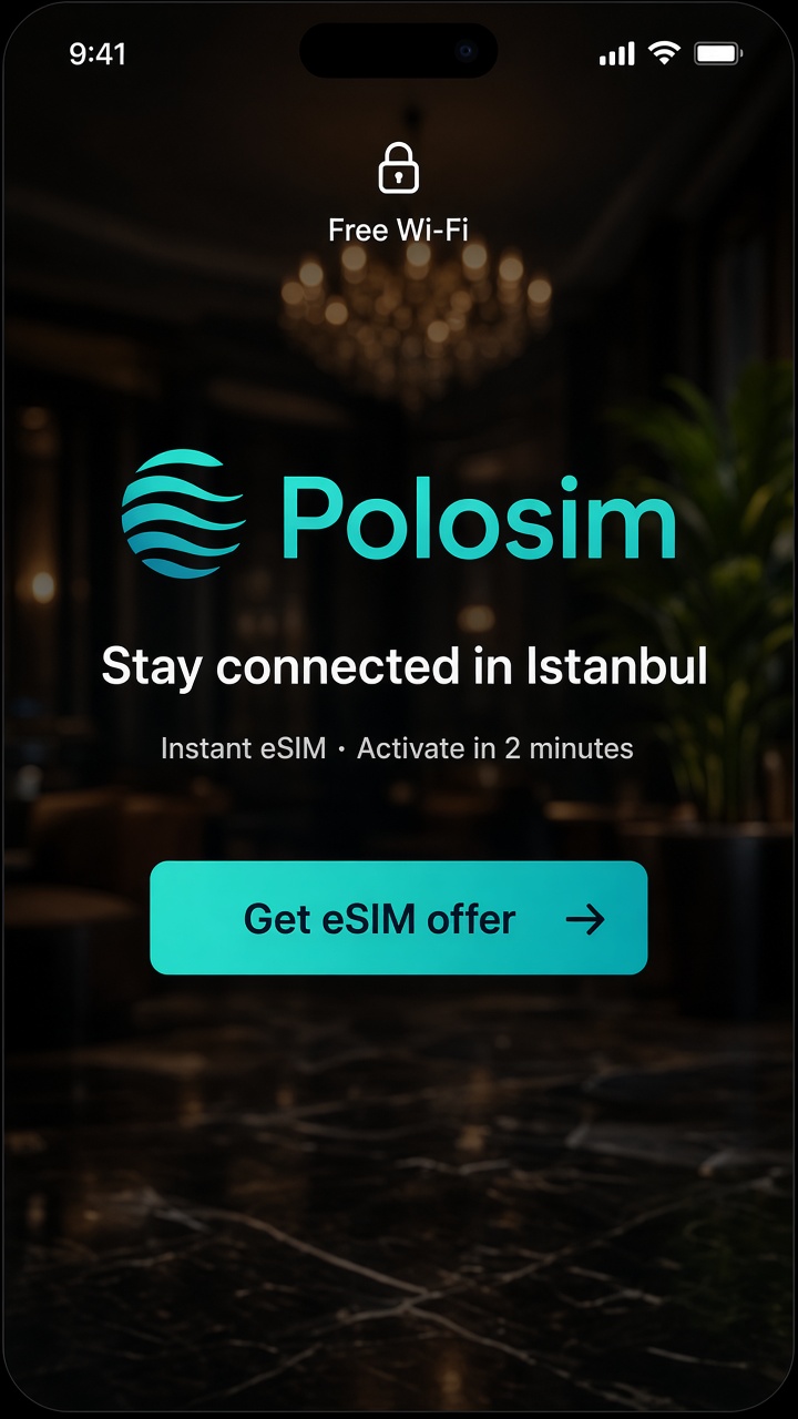 Polosim captive portal splash örneği